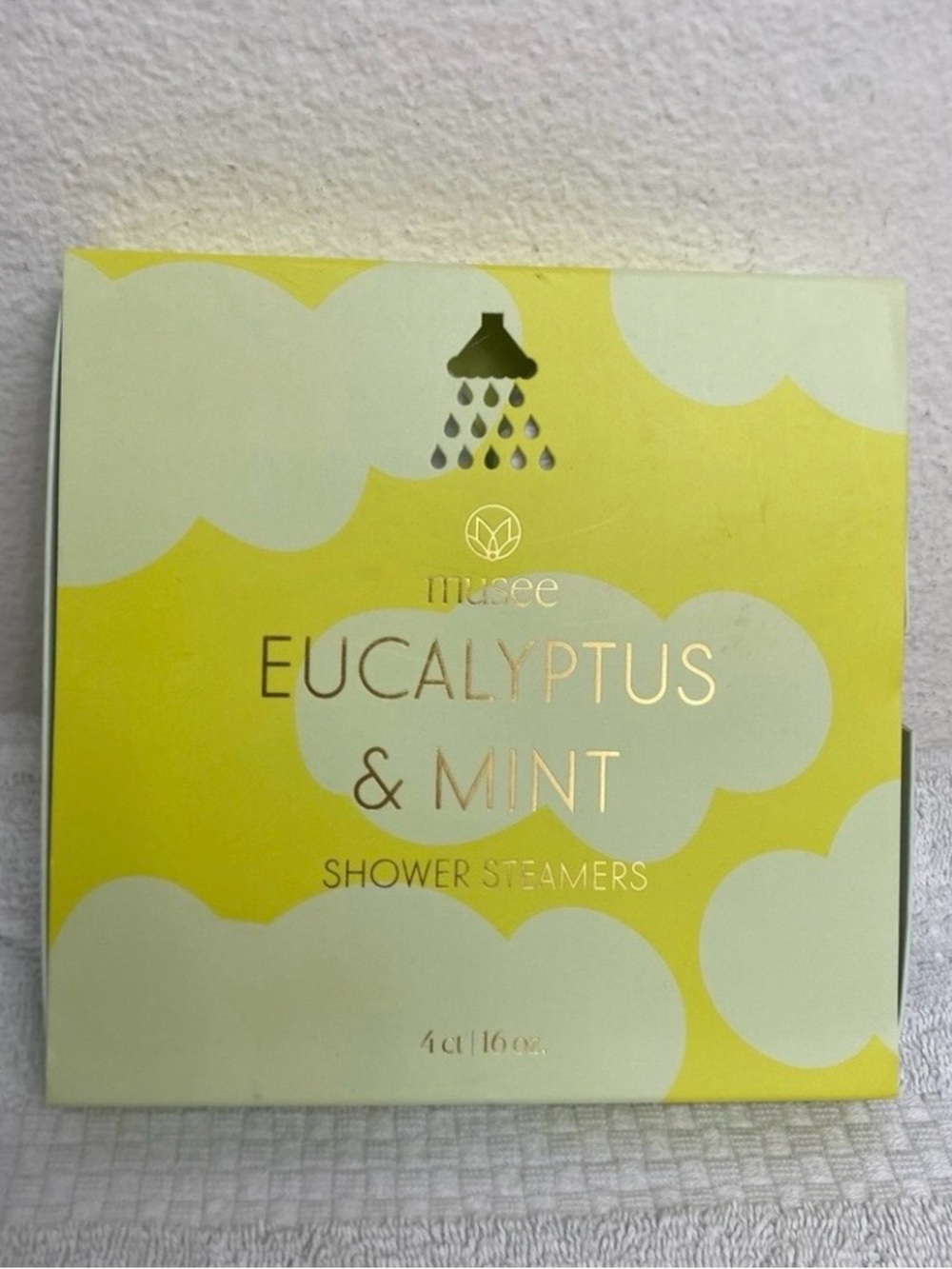 New Musee Bath Eucalyptus Mint Shower Steamers 4 Ct 16 oz. Paraben Sulfate Free